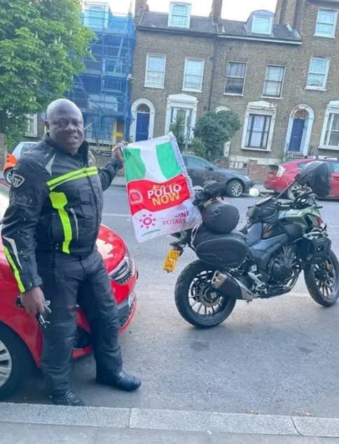 Nigerian biker to ride from Lagos to Israel, Mat. Everest
