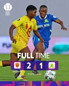 CAF WCL: Edo Queens defeat Sundowns, advances to Semi-finals