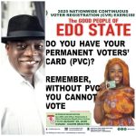 Imasuen urges Edo residents to register for voter card