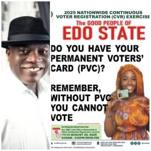 Imasuen urges Edo residents to register for voter card