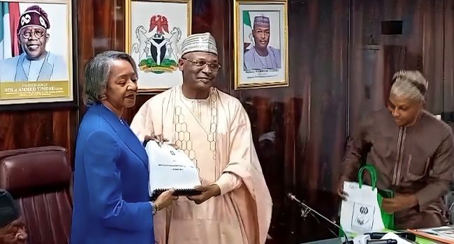 JUST NOW: INEC Gets New Chairman As Yakubu Hands Over